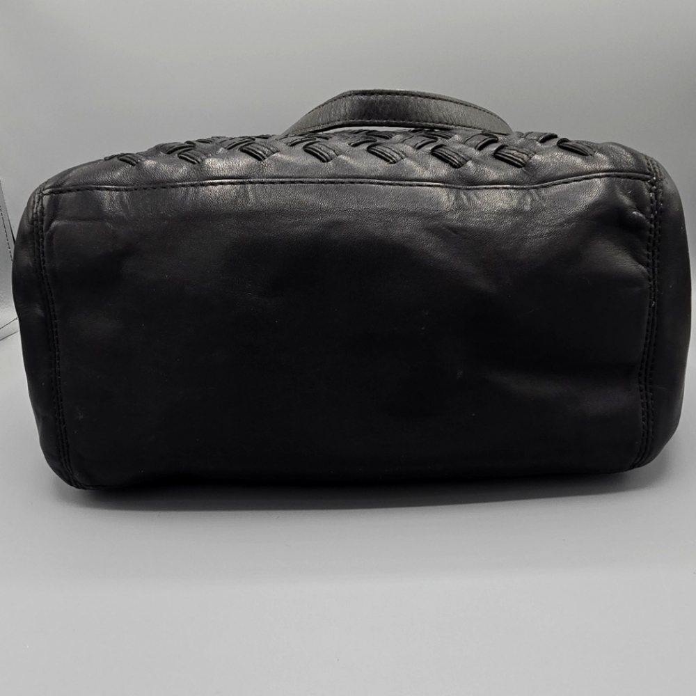 COACH NorthSouth Woven Leather Tote - Picture 4 of 7